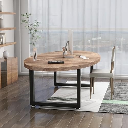 Metal Desk Table Legs 28''Hight 35'' Wide with Adjustable Protector Feet, Industrial & Rustic Style Heavy Duty Metal Furniture Legs for DIY Dinning Coffee Tables, Rectangle Shape, Black - size: H28" × W35" Square