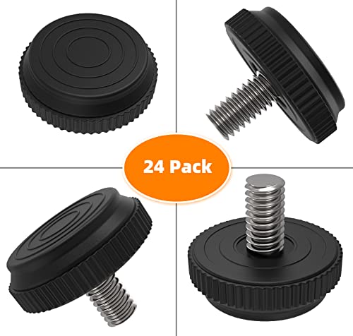 ONEHOME 16 Pack 5/16-18 Stainless Steel Adjustable Threaded Furniture Leg Leveling Feet Screw-in Glide Leveler,Screw Foot Levelers Screw On Furniture Glide Leveling Table,Chair,Furniture - size: 16 Pack Without T-Nut