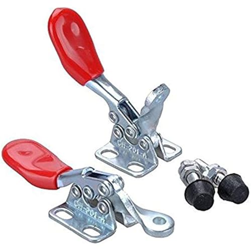 201A horizontal toggle clamp quick-release toggle clamps set 27kg/60lbs holding capacity anti-slip hold down hand clip tool