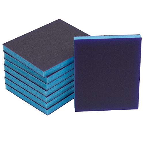BokWin 16Pcs Sanding Sponge, 120/220 Grit Sanding Blocks - size: 8*120 Grit/ 8*220 Grit