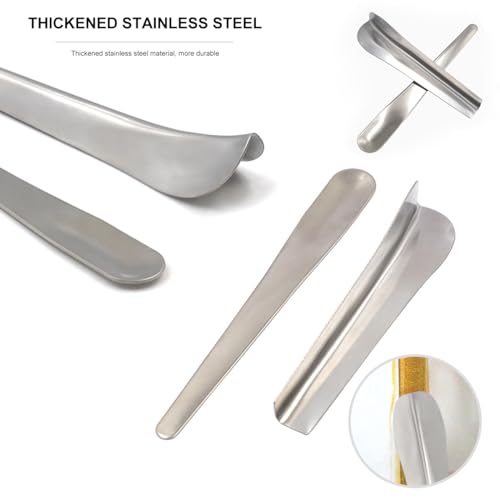 6 Pack Tile Grout Finishing Tool Spreader Spatulas Applicator Streamline Caulk Spatula Stainless Steel Concave and Convex Caulking Spatulas Tool Set for Silicone Sealant Caulk Grout Sealer