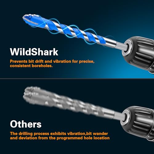 Serrated Masonry Drill Bit Set (5/32"-3/8") 10PCS - size: Serrated (5/32"-3/8")