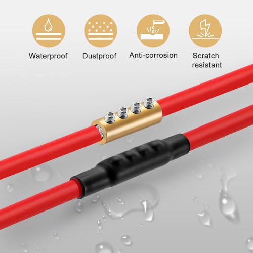 GRZWAYS 6 8 10 AWG Gauge Wire Connector Nut Kit, Copper Connection Terminal - style: 5 sets