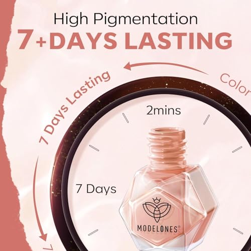 modelones Jelly Nail Polish, 6 Colors Quick Dry Nude Pink Nail Polish Set - color: A0 Jelly Pink