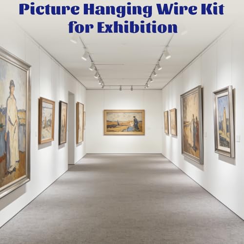 16 Pack Picture Rail Hooks and Wire,Picture Rail Hanging System with Hooks