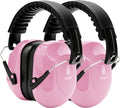 2 Pack 34dB Noise Canceling Headphones For Shooting, Hearing Protection Earmuffs, Ear Protection Headphones, Thickened Headband Ear Muffs For Noise Reduction For Shooting, Construction,Mowing - color: Pink+pink