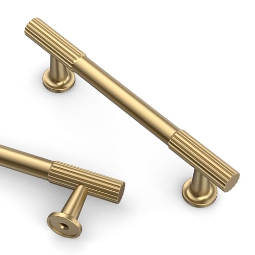Asidrama 10 Pack 3.75 inch Champagne Bronze Kitchen Cabinet Handles - color: Champagne Bronze, size: 3.75" Hole Center