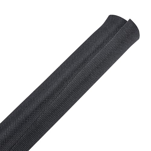 Automotive Mesh Woven Wire Sheathing Split Wire Loom 1"-16ft - style: 1" - 16 Feet