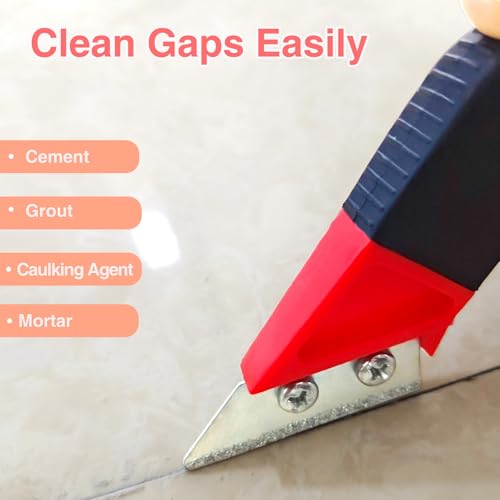 11 PCS Grout Removal Tool Set,Include 2 Tile Grouts Saws 6 Pieces Blades Replacement Bonus,Hand Grout Saw,2 Grouts Cleaning Blades,Ideal for Tile Gap Cleaning and Repair