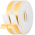 Kikerike Self Adhesive Foam Tape Weatherstrip 1in x 3/8in x 33Ft High Density Foam Insulation Strips Seal Weather Stripping with Strong Adhesive for Door and Window Sound Isolation Soundproofing - size: 1in x 3/8in x 33Ft
