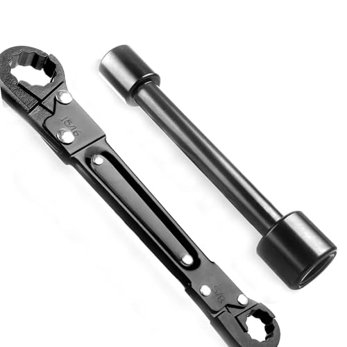 Plumbing Tools Dual Kwik Tite Wrench Kit,Angle Stop Wrench, Plumbing Wrench Angle Stop Wrench Kit, Angle-on Wrench Professional Plumber Wrench Tools Compression Angle Stop and Removing the Compression