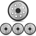 Orbital Sander Metal Pad Replacement for Ryobi, 4 Pack - style: 4 Pack