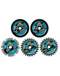 3 Inch Compact Circular Saw Blade Set, Multi-Material Cut for Wood, Plastic, Metal, Concrete Cutting, 10mm Arbor - 5 Pack - size: Set 3