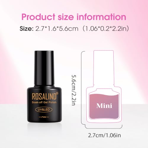 ROSALIND 30pcs Colors Gel Nail Polish Set with Cateye Gel and Base Top Coat | 20 Nude Pink Red Blue Color Gel Polish,5pcs Cat Eye Gel Nail Polish,Blooming gel,3Pcs Glossy Matte Glitter Top Coat,Base Coat - color: All Moods 25+5 Colors