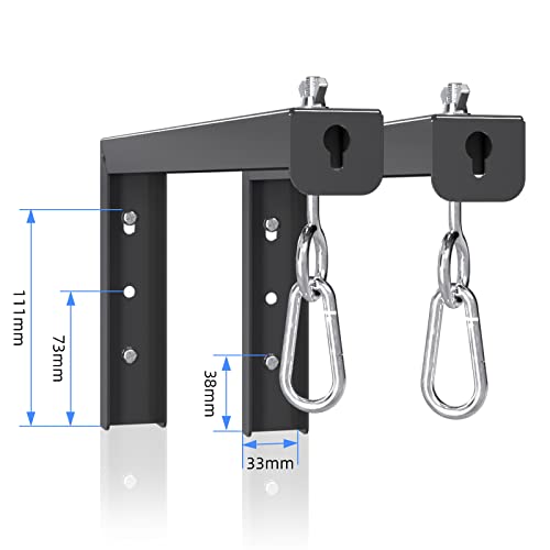 suptek Universal Projector Screen Wall Mount L-Brackets Wall Hanging Mount 12 inch Adjustable Extension Mounting Hooks for Projection Screen up to 80 lbs, PRL002B, Black (1 Pair) - size: 12 inch-black