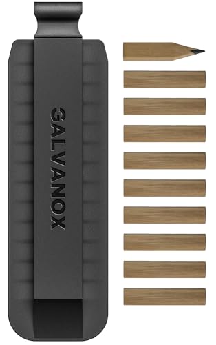 Galvanox Flat Bit-Shaped Wood Carpenter Pencils for Leatherman Multi-tools (Small, for Bit Slot) with Holder (10 Pack) - style: Bit Set E