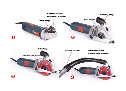 Angle Grinder Dust Collection Attachment,Cutting Dust shroud 4-1/2 inch to 5 inch Dt1706 - size: 4-1/2 inch -5 inch