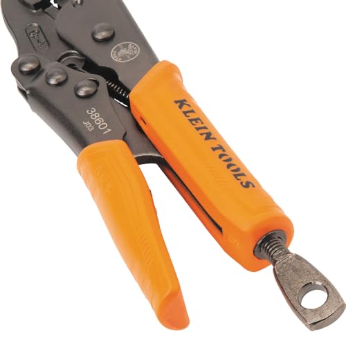 Klein Tools 38601 Curved Jaw Locking Pliers with Quick Release Handles, Intuitive Thumb Knob, High Torque, Mole Grips for Clamping and Gripping, 7-Inch - size: 7-Inch
