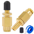 1/4" Inflation Schrader Valve with Push to Connect for 1/4" OD Air Line Tubing and Air Spring Suspension for Semi Truck Trailer Tractor (2PCS 1/4" Inflation Schrader Valve) - size: 2PCS 1/4" Inflation Schrader Valve