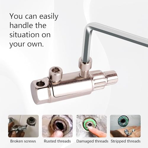 Broken Faucet Removal Tool,Stripped Screw Extractor,Broken Pipe Extractor Tool,Stripped Screw Extractor,For Damaged Faucet Water Pipe Remover (Rotundity) - size: Rotundity
