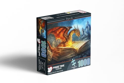 Adult Jigsaw Puzzle 1000 Piece Fantasy Dragon - color: Dragon Lore
