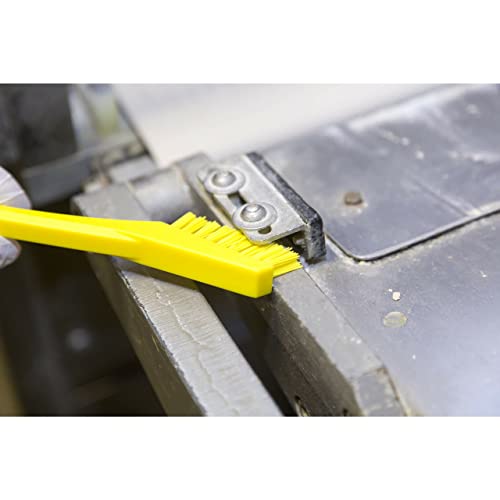 Vikan - 44016 Detail Brush, Multifunctional, Slip-Resistant Cleaning Tool, Extra Stiff Polypropylene & Polyester Bristle, 8 Inch, Yellow - color: Yellow