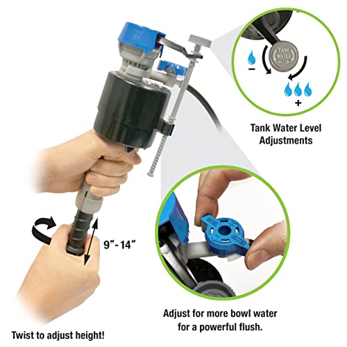 Fluidmaster K-400H-043-T4 Super Kit 2 in, or 3 Flapper and Toilet Fill Valve, Multi