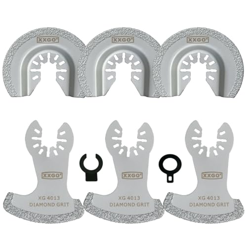 XXGO 6 Pcs Diamond Multi Tool Grout Removal Blade XG6002D - size: 6 PCS