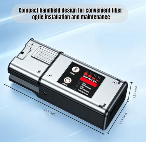 Fiber Optic Thermal Stripper, 1-48 Core Multi-Fiber Ribbon Stripping Tool with 8-Level Temp Control & Dual Heating Mode, Professional Fiber Coating Remover for Bare & Bundle Fiber.