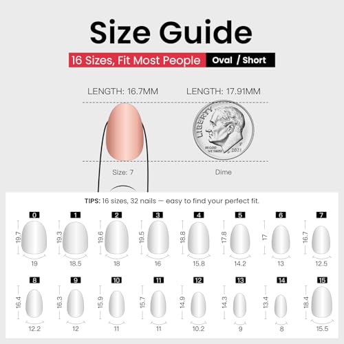 CurvLife Short Oval Nude Press On Nails, Gradient Glow Milky White, Soft Gel - color: A5 - Pure Tint