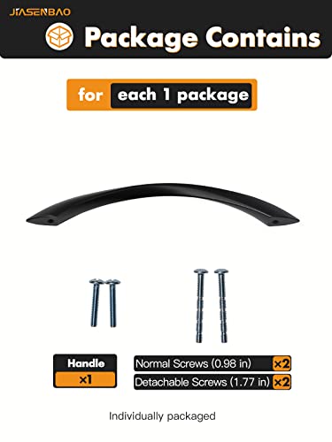 Black Cabinet Pulls 6.3 Inch Arch Twisted Matte Black Handles Drawer Kitchen Cupboard Bathroom Dresser Cabinet Hardware Zinc Alloy 10 Pack - color: Black, size: 6.3 inch Hole Centers