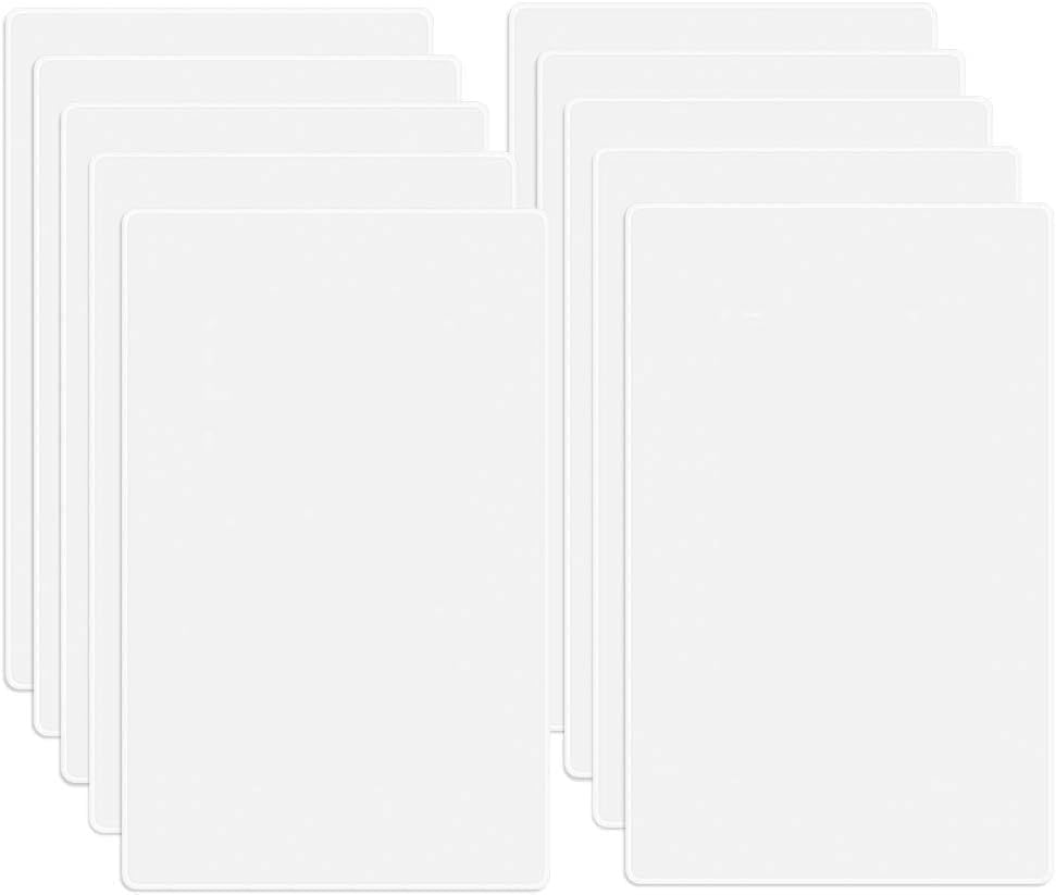 1-Gang Screwless Blank Wall Plate Cover Blank Switch Outlet Electrical Faceplate for Light Switch, Receptacle, Dimmers, USB Outlet, GFCI, Child Safe Cover Plate, White (10-Pack) - color: Single Blank-White, size: 10 Pack