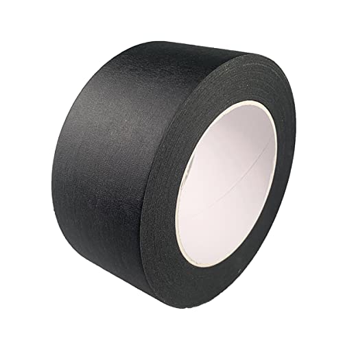 Black Wide Masking Tape, 3 Inch X 55 Yards - color: Black, size: 3 Inch X 55 Yard