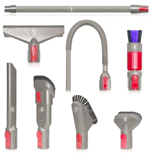 Baiwade Dyson Attachments Kit, 8-Piece Brush Replacement, Vac Accessories