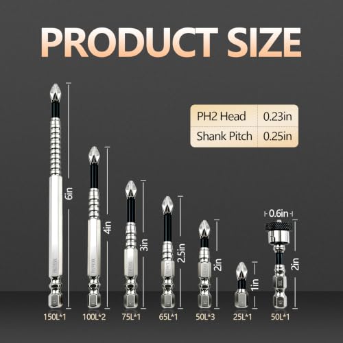 High Magnetic Screwdriver Drill Bit Set-10Pcs Fixion Tools K5 Non-Slip Bit