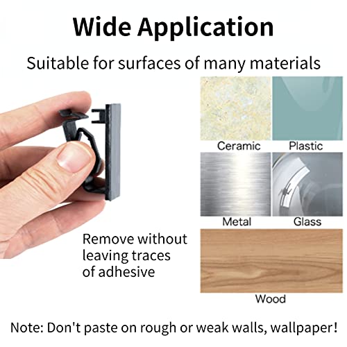 Cable Clips 50PCS, Self Adhesive Cable Management Clips, Cord Organizer Wire Clips Cord Holder for Appliances PC Wall Ethernet Cable Under Desk Nightstand Home Office Car - size: Mix-50Pack