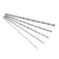 5PCS Extra Long High Speed Steel Drill Bit Sets Straight Shank Drill Bit Tool Wood Drill Bit Set Diameter 2-5mm Length 150mm / 5.9in