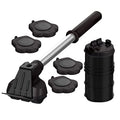 Heavy Duty Furniture Lifter with 4 Sliders for Easy and Safe Moving, Appliance Roller Suitable for Sofas, Couches and Refrigerators, Adjustable Height - color: Black