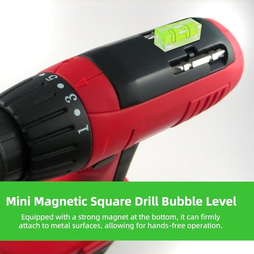 9pcs Small Bubble Spirit Level, Square Bubble Level Mini Magnetic Spirit Measure Tool for Leveling Phonograph Turntable Camera Tripod Drill