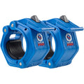 Lock-Jaw PRO 2 Barbell Collars/Clamps, 2"/50mm Olympic Bars - color: Blue