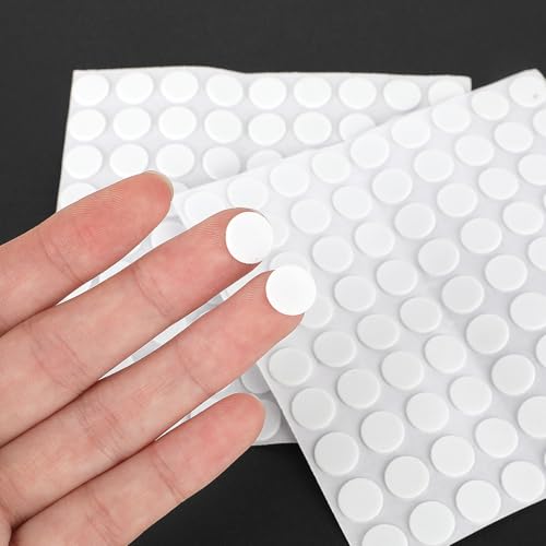 261 Pcs Mini Foam Felt Pads, Self Stick Pads Furniture Felt Pads Round 3/8 Inches Diameter Self Adhesive Felt Pads for Cabinet Doors Furniture Desks Drawers Floor - size: 0.4 inches in diameter