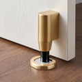2 Pcs Magnetic Door Stopper for Bottom of Door,Adjustable Door Holder | No Drilling Adhesive Magnetic Door Stop, Keep Door Open, Windproof Door Catch for Home, Pet and Renters, Brushed Gold