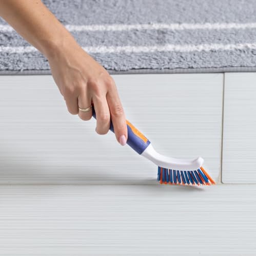 Bring It On Grout Cleaning Brush 2-Pack – Crevice Cleaning Brush with Stiff Nylon Bristles, 8-Inch Heavy-Duty Scrub Brush for Tile, Grout, Shower, Bathroom, Kitchen, Corners & Tight Spaces - style: 2 Pack