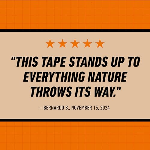GORILLA All Weather Duct Tape, Black, 1.88" x 25 yd - size: 1 Pack