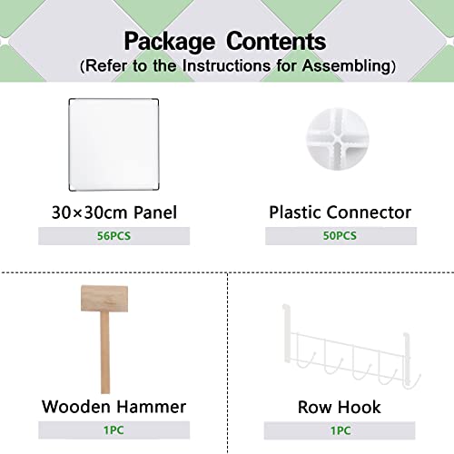 C&AHOME 16 Cube Storage Organizer Cube Shelves Units Storage Cubes, Milky - color: Milky