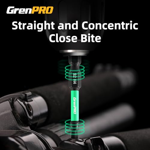 GRENPRO 29PCS Torx Bit Set (TT7-TT40), 1"&2" S2 Steel Security Torx Bits - size: T7-T40(1"&2"*29pcs)