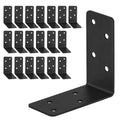 20Pcs Corner Braces,3x3x1.5 Black L Brackets,Right Angle Bracket - size: 3X3X1.5''