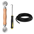 BAYTORY Window Screen Repair Kit, Steel Roller Tool with Bearing - color: Silver Roller