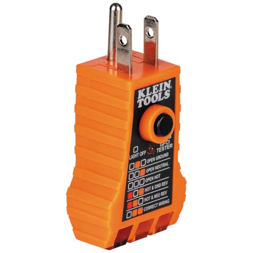 Klein Tools NCVT1PKIT Electrical Tester Kit with Non-Contact Low Voltage Test Pen, 50 to 1000V AC and GFCI Receptacle Tester, 2-Piece - size: NCVT & Receptacle Tester