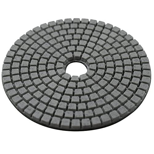 7 Pcs Wet 4" Diamond Polishing Pads Set for Granite Marble Concrete Stone Polish - size: 4 Inch